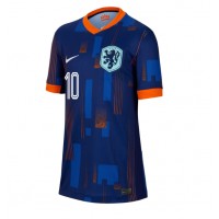 Holandsko Memphis Depay #10 Vonkajší Ženy futbalový dres ME 2024 Krátky Rukáv